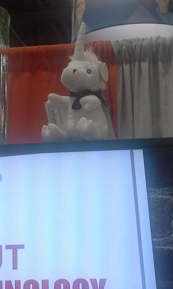 OpenSciPinay's tweet photo. Found one at Macy's booth! #ghc14 #unicornspotting @macysdotcom @intuit http://t.co/msRgI20Lnt