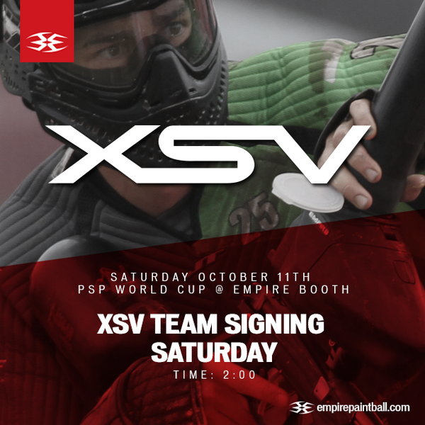 empirepaintball's tweet photo. XSV signing Saturday 2pm in the #Empire Booth! Come by and get a free signed poster! #worldcup2014 #xsvpaintball http://t.co/7oDl4UkQYI