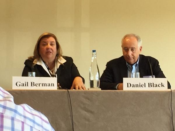 Windowing of Content panel -Gail Berman of The Jackal Group &amp; moderator Daniel Black <a href="/ABAEntSports/">ABA Ent & Sports</a> #ABAEntSports2014