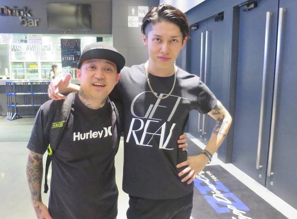 Taka Masuda With My Buddy 雅 Miyavi 雅 最高 Miyavi Official New Lex Tokyo Miyavi 雅 Rock Tattoo ミヤビ Rad Vip Backstage Http T Co 5dov7hefzn