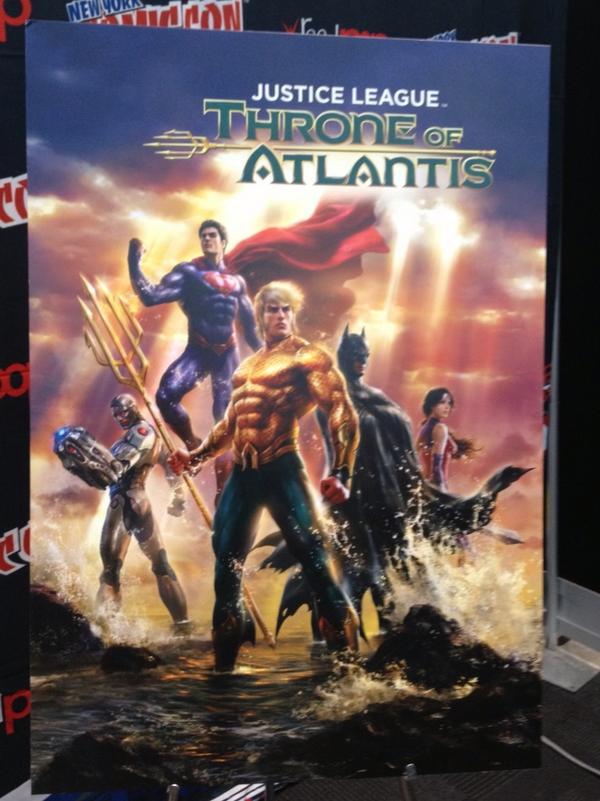 JUSTICE LEAGUE: THRONE OF ATLANTIS DVD And Blu-ray Cover 