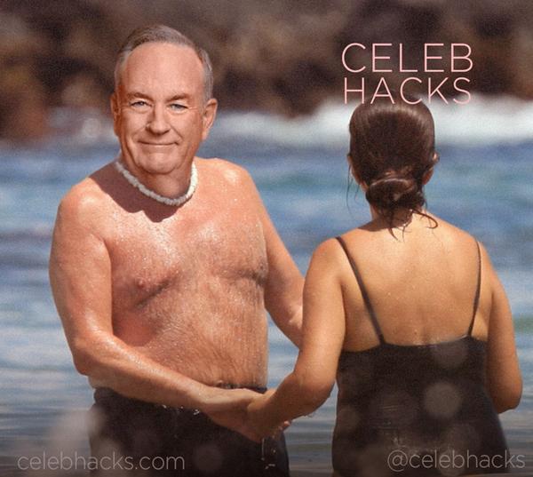 celebhacks's tweet photo. Bill O'Reilly leaked photos. With mystery woman at beach. #CelebLeaks #billoreilly #CelebGate http://t.co/wP6dReArAc http://t.co/PB0xSvYb7q