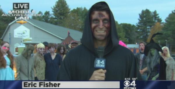 davidwade's tweet photo. BREAKING: @EricFisher is a zombie. #WitchesWorld @SkiNashoba #wbz http://t.co/G35aNJ5wVL