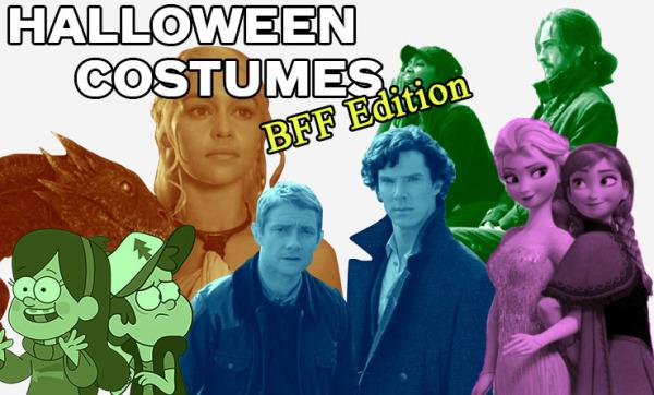 Profangrls's tweet photo. Fangirling #Halloween costume ideas for BFFs http://t.co/L1ITWXXFul #Sherlock #GravityFalls #GoT #Mockingjay #Frozen http://t.co/TDyAg5wO0n