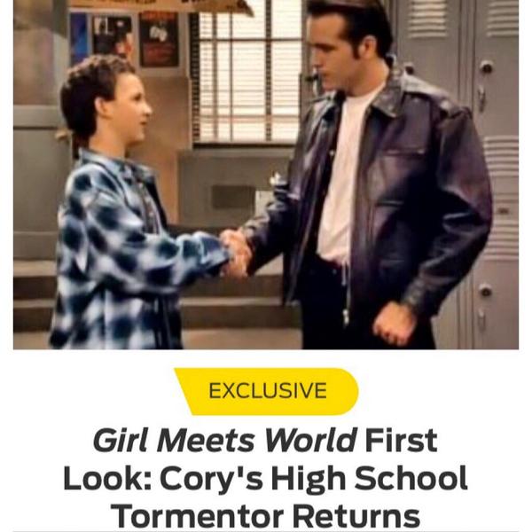 An old friend is joining us tonight on #GirlMeetsWorld