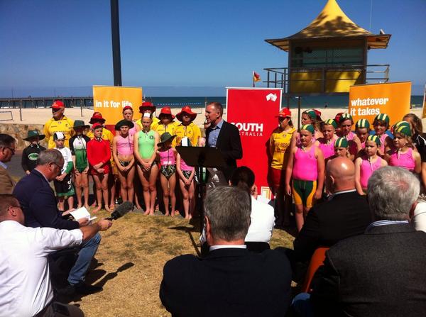 Premier <a href="/JayWeatherill/">Jay Weatherill</a> has just announced that #Adelaide will host the Rescue 2018 Lifesaving World Championships.