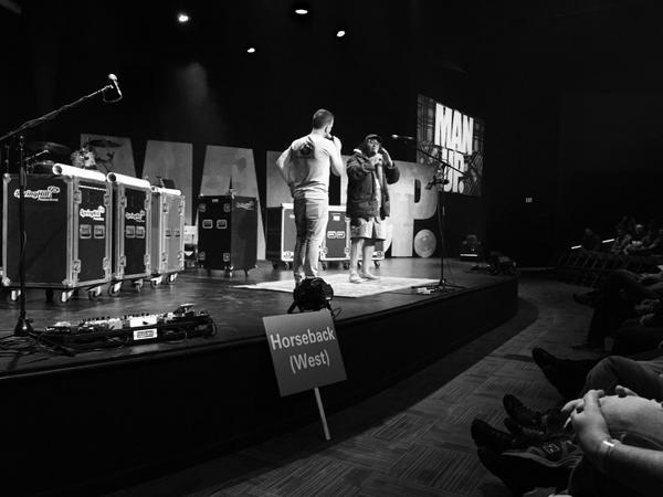 stevejnorman's tweet photo. @danbandstra @clintdupin kicking stuff off at #manup2014 http://t.co/WlieX0JVrM