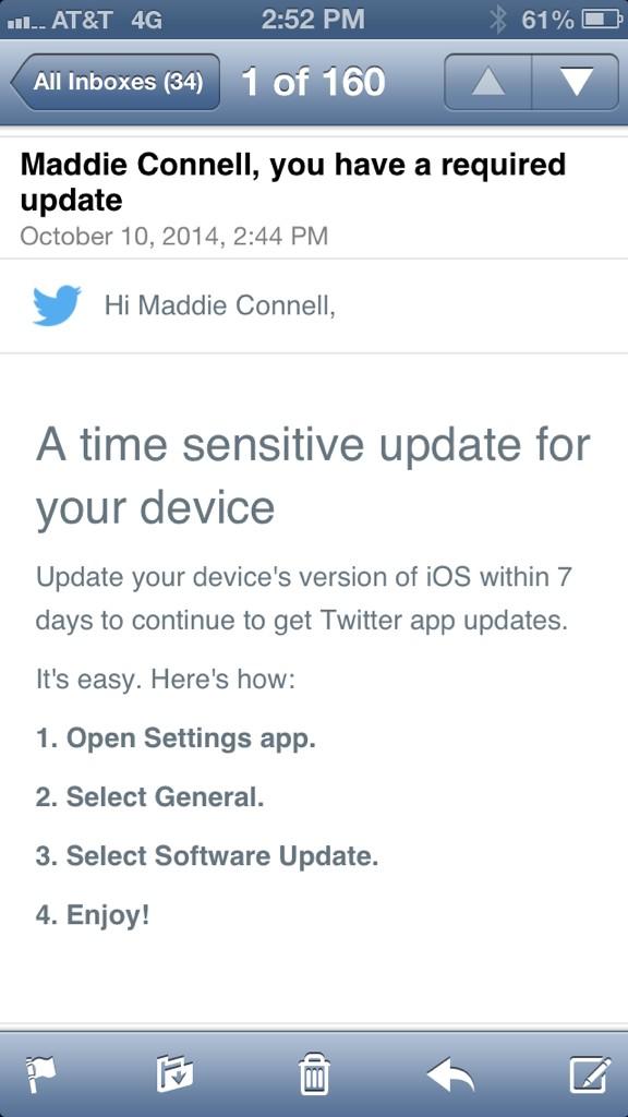 maddiee_connell's tweet photo. My worst nightmare #ios6problems http://t.co/D5XqOaftEC