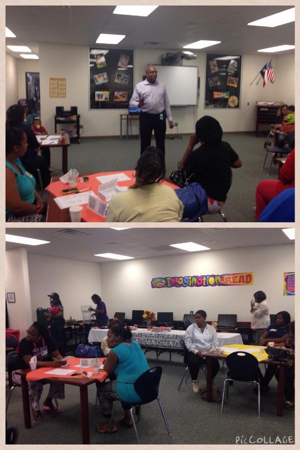 Bammel parents getting together to support our campus and our kids! Great turnout! It takes a village! #4excellence