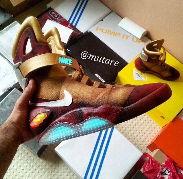 SneakerFiles.com on Twitter: "Iron Man Nike Air Mag custom from @mutare  what do you think? http://t.co/OH88QbhRxk #sneakerfiles #nike  http://t.co/HSxhPko2SR" / Twitter