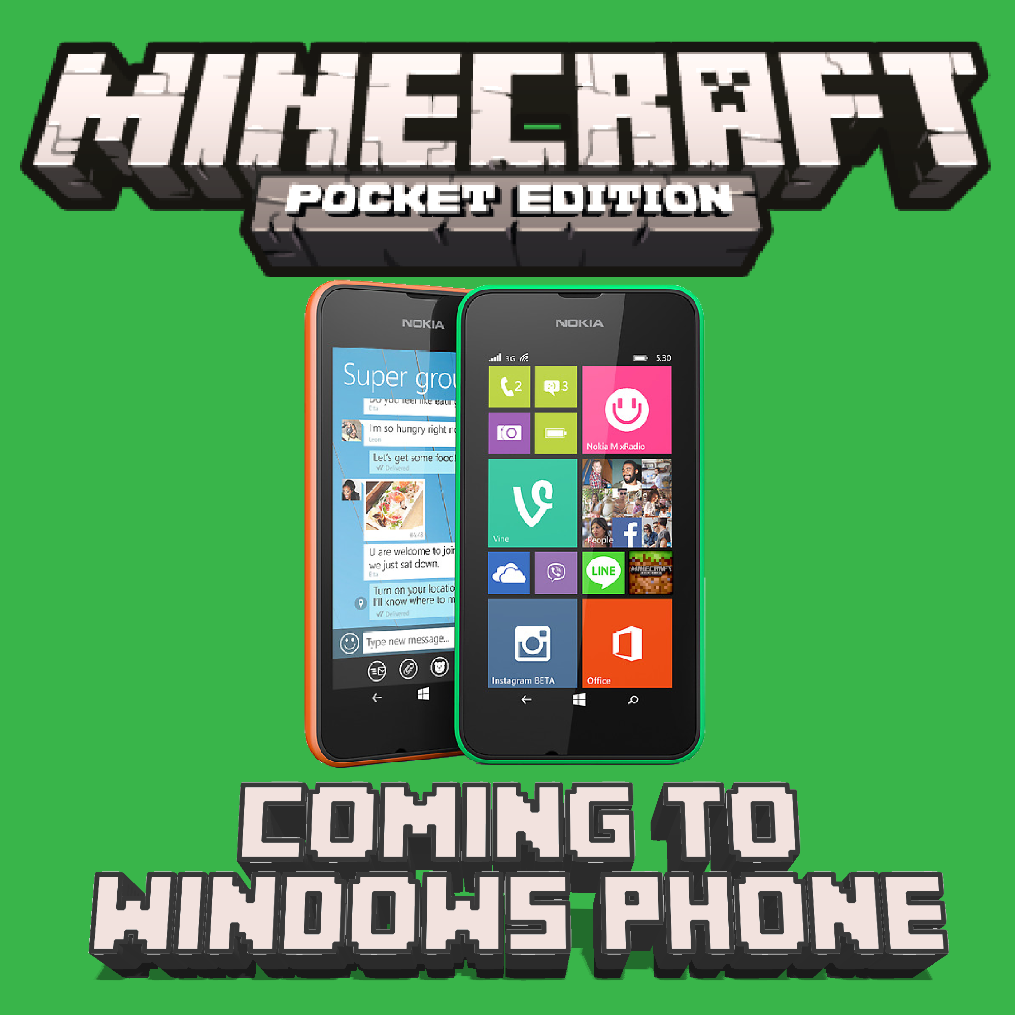 Minecraft: Pocket Edition headed to Windows Phone