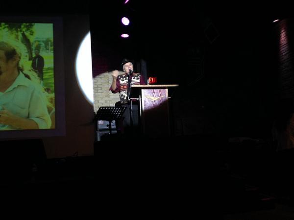 AdventurersInc's tweet photo. Winston killing it onstage!  #flyfalcon http://t.co/Ryq8jGdJGj