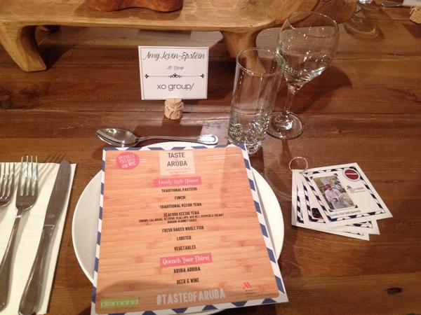 amylevinepstein's tweet photo. Had a wonderful time at #tasteofaruba. Thank you @arubamarriott for the delicious dishes and friendly presentation! http://t.co/pMog0jnf4m