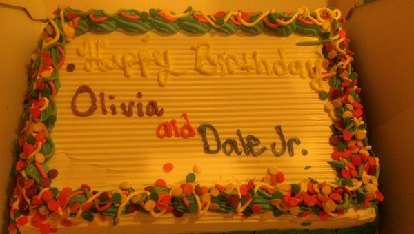 omgifford's tweet photo. @DaleJr Dale  my husband does this for me every year!! Happy birthday to us! http://t.co/H8hdNSlQQv