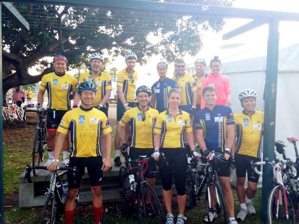 hynes_marianne's tweet photo. @PwC_AU - PwC Team for the Chris O'Brien Conquer Cancer Ride. Day 1 of 2 complete. #rtccsy http://t.co/TTqrOjq6UQ