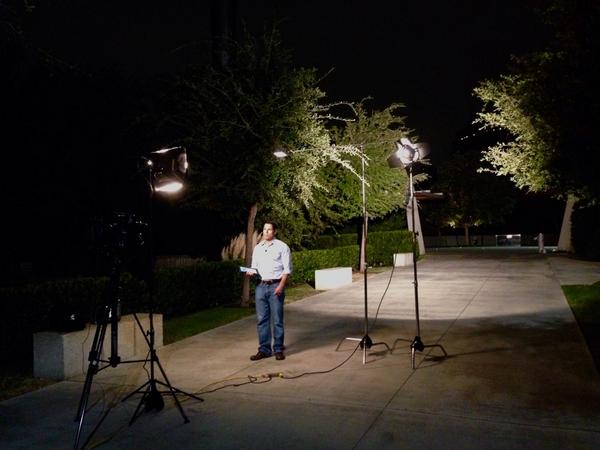 PaddyNation's tweet image. News unit inverter goes out and shuts off our #FridayNightLights.  @RayVilleda and I #MadeItWork.  #FieldCrewProbs