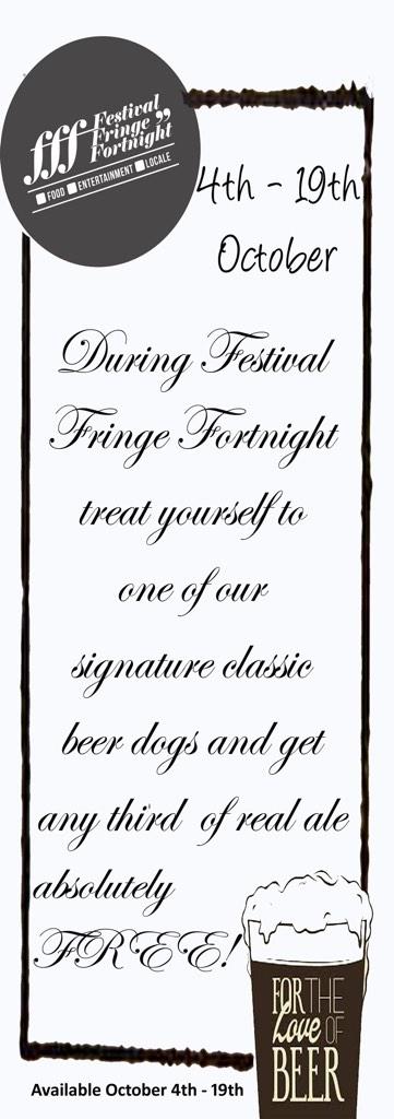 FFFNotts's tweet image. If you're at @NottinghamCAMRA festival today, why not call into @Crafty_Crow and try their FFF menu on the way!