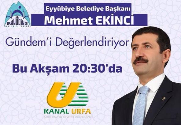 Bu akşam 20:30'da <a href="/KanalUrfa/">Kanal Urfa</a> ekranlarında gündemi değerlendireceğiz