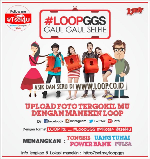 Tsel4u's tweet photo. Apa itu #loopggs challenge? Hadiahnya apa aja sih? Lokasinya dimana aja? http://t.co/WveC8JF3gy