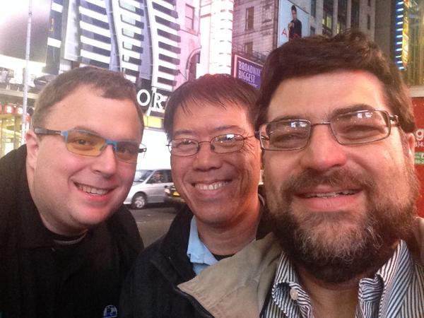 MouseStation's tweet image. It took two years after de-orbiting the Station: @mpmike @MPSteven @MPMark together again for the first time!