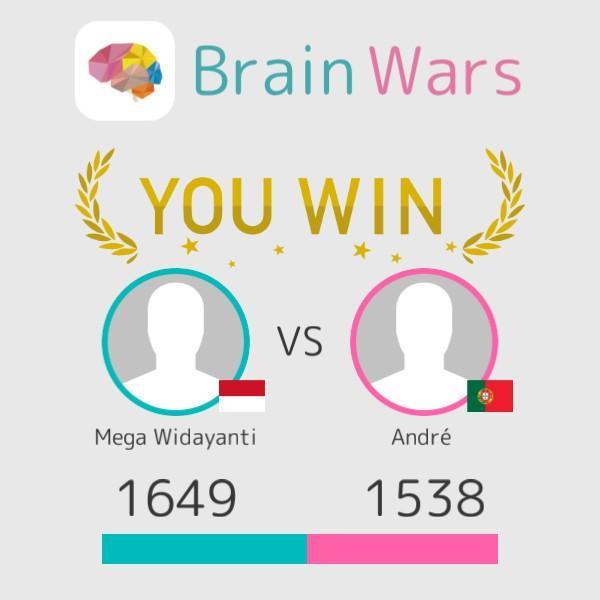 I challenged André  and won:) Let's play! #BrainWars
brainwarsapp.com/b/3725180