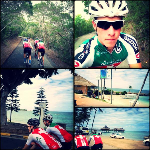ueli_rhyner's tweet photo. today first easy ride in #newcaledonia with @maximefroidevau @chironkeller @1993_reto @ABallet18 http://t.co/lVCZMs0m88