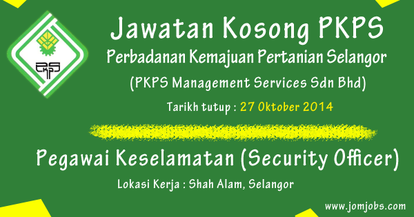 SelangorJobs's tweet photo. Jawatan Kosong Berkanun di #PKPS Perbadanan Kemajuan Pertanian Selangor Oktober 2014

http://t.co/joMzzJMCkL http://t.co/JLWFU84NKZ