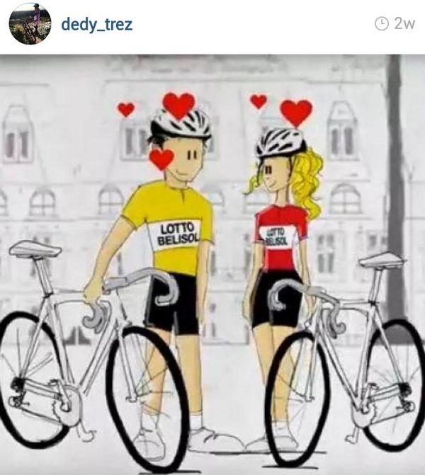 Roda sepedaku memang dua, Tapi cintaku cuma satu. Buat kamu .... Iyaaa kamu.