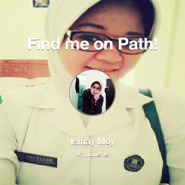 ellfajrin's tweet photo. I've shared 47 memories with my friends on #Path - see them now at http://t.co/oUQQRG6SNx! #thepersonalnetwork http://t.co/DwhTMX57Vy