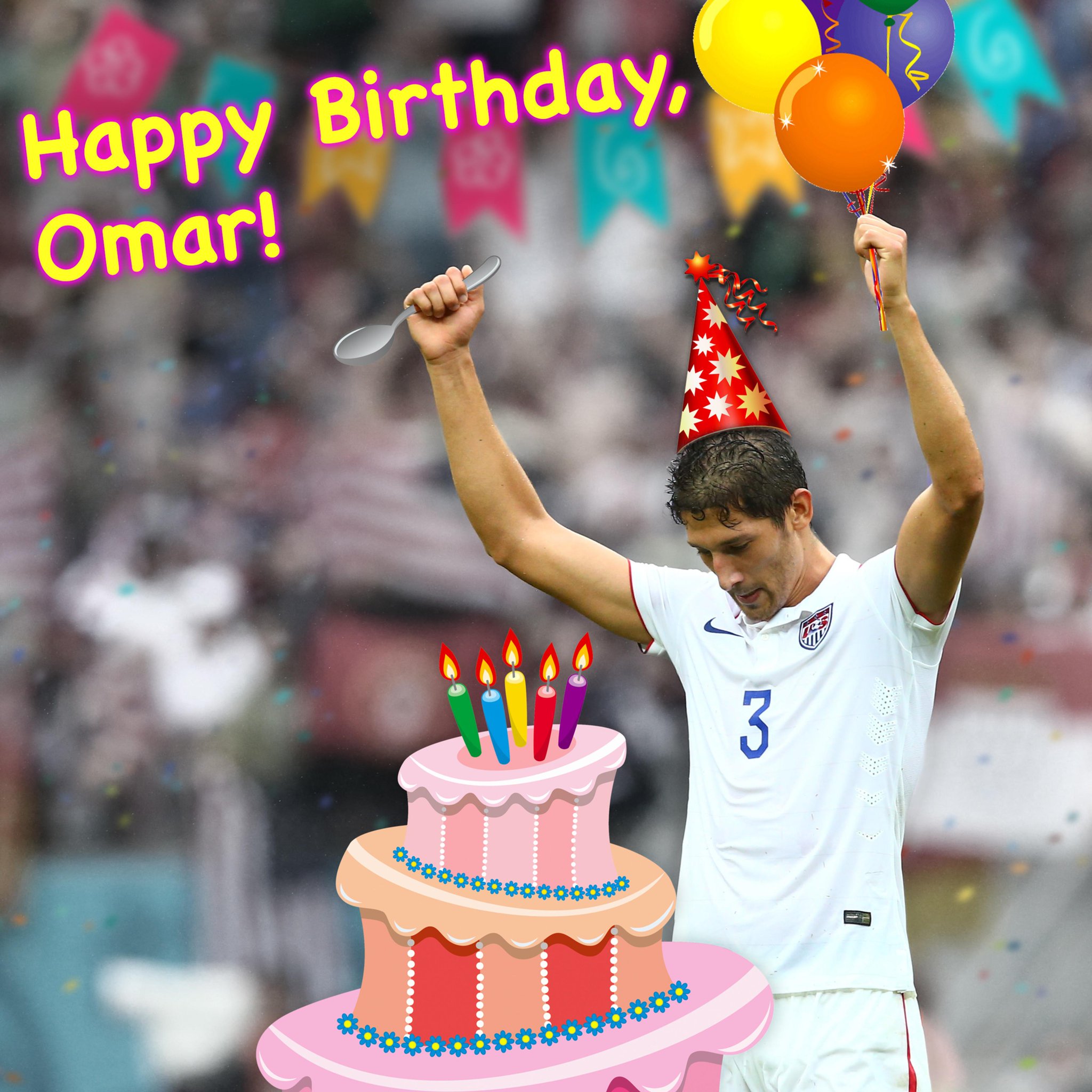  I wanna see that hat during the Dallas game.  Happy birthday to Omar Gonzalez 