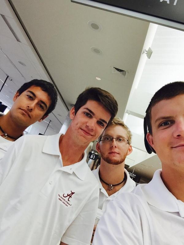 Made It through security. Now just waiting on our flight! Pumped for the game!!