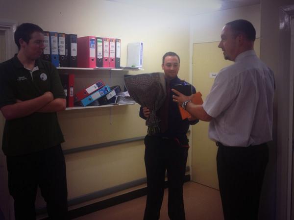 Saying an emotional goodbye to <a href="/davebell1985/">david bell</a> who starts his placement in Stalybridge. Good luck, you'll be brilliant!