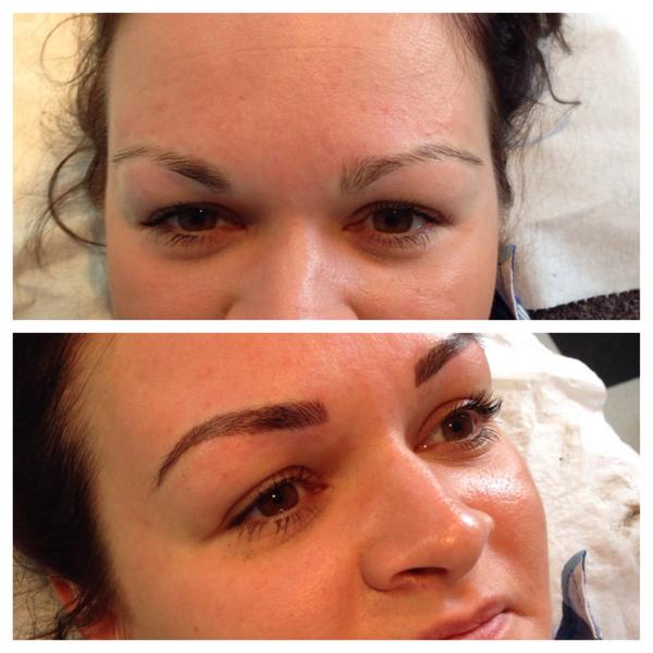 Beausalon01's tweet photo. Before and after semi permanent eyebrows #permanentmakeup #semipermanentmakeup #tattoo #eyebrow #brows #celebbrows http://t.co/YqjXUcAKTZ