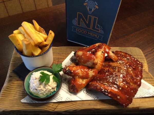 NedLuddNottm's tweet image. Don't forget our Rib 'n' wing combo is still available whilst our IPA festival is on! #BeerFestival #food