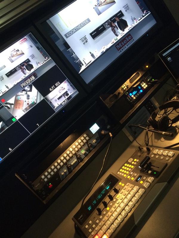 Zo de eerste dag zit er bijna op, weergave en opname in het kooktheater bij 'de Tasty' in de Jaarbeurs