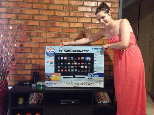 Juliska_07's tweet photo. @SamsungSA @DionWired perfect spot for Samsung TV. #InsaneBlueWeekend http://t.co/ULVshDvqQV
