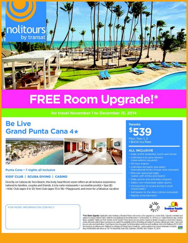 OntTravelDeals's tweet image. $539 Toronto to Punta Cana 7 nts all inclusive torontotraveldeals.com/go/?p=815