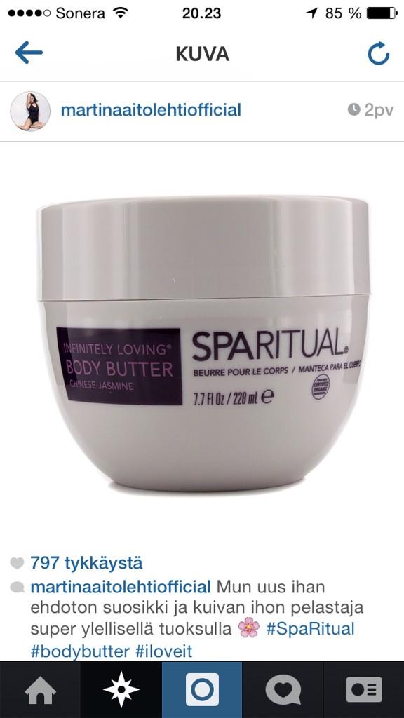 CSOyKynnetCom's tweet photo. Celebrity loves @SpaRitual Body butter, so do we! http://t.co/62YSaODhbm