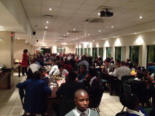 SANSMCC's tweet photo. Learners share their experiences at the Gala Dinner! #NSMCC2014 http://t.co/cWQTjt2jyp