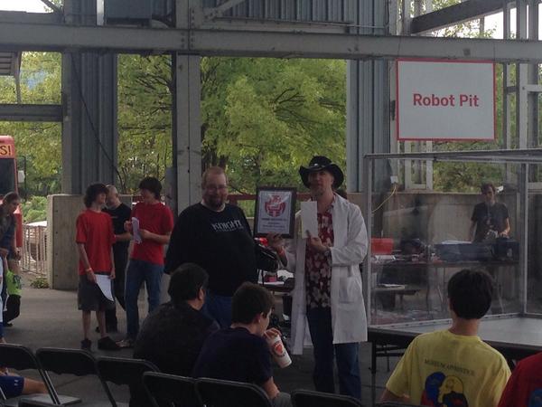 FootPoundForce's tweet image. #RobotBattles tournament winner at @MakerFaireChatt