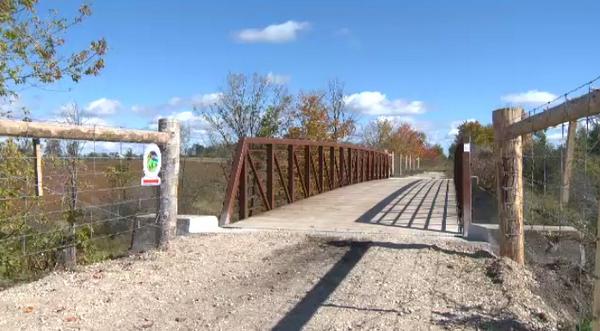 CTV Kitchener (@ctvkitchener) on Twitter photo A new pedestrian bridge connects Millbank and Guelph. <a href="/KristaSimpson/">Krista Simpson</a> explains: bit.ly/1vUhKMv A new pedestrian bridge connects Millbank and Guelph. <a href="/KristaSimpson/">Krista Simpson</a> explains: bit.ly/1vUhKMv