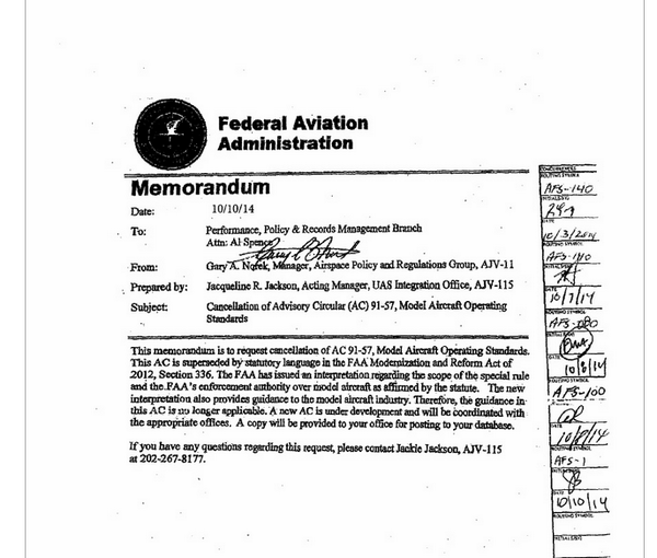 fedeparedesv's tweet image. The FAA Is Trying to Erase the 1981 Document That Legalized Hobby Drones goo.gl/H9GVik via @motherboard