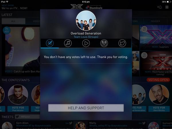 hannahtommo24's tweet image. @OverloadGen All 5 votes on you guys 👌😁 good luck so proud of you guys #OverloadGeneration #voteforoverloadgeneration