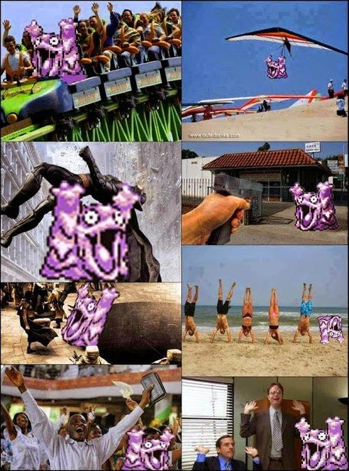 Grimer likes to have fun.
