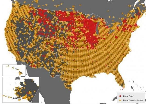 wiscofinance's tweet image. Bars vs. Grocery Stores. #WIproblems