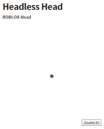 Headless Head - Roblox