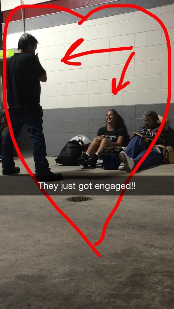 MikeLueder's tweet photo. @CLTMotorSpdwy It's time to celebrate an engagement!! http://t.co/fZXDlJSKFY