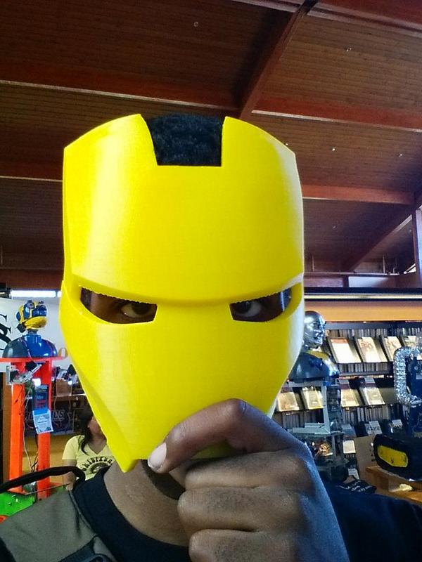 gonpulvo's tweet image. Iron man mask!!! Made from 3d printing #roboticsfair