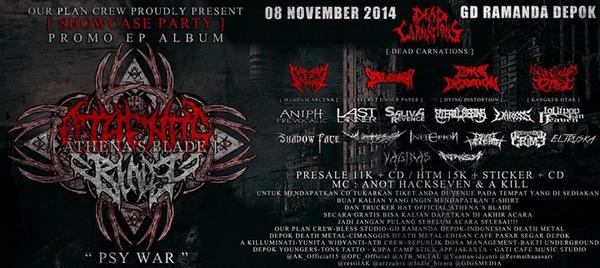 08 November 2014 at Gd Ramanda Depok Promo EP Album @ATB_METAL #PSYWAR <a href="/STERILLBISSING/">STERILLBISSING</a> <a href="/varises_slamm/">VARISES</a> <a href="/LFHmetal/">Lollipop From Heaven</a>
