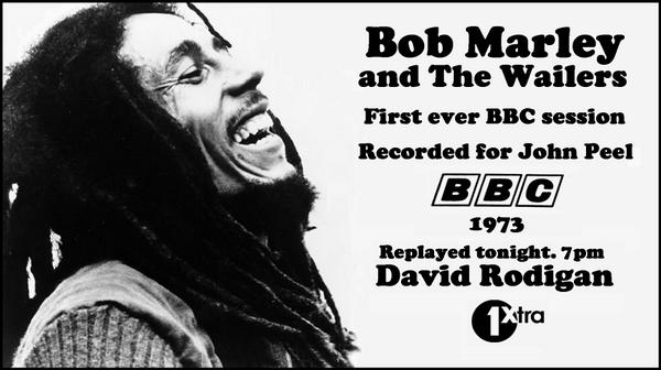 1Xtra's tweet image. Calling @bobmarley and The Wailers fans. @DavidRodigan doesn't want you to miss this. Classic BBC Session from 1973